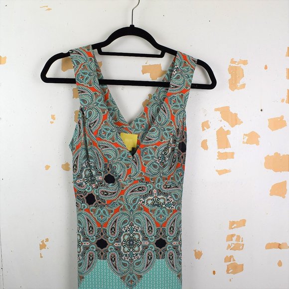 Anthropologie Green Canyon Maeve Maxi Dress Sz - Picture 4 of 16